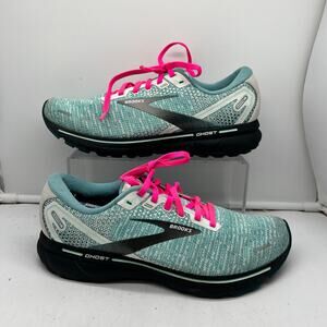 Brooks Shoes Womens 10.5 Ghost 14 Blue Running Sneakers **flaws
